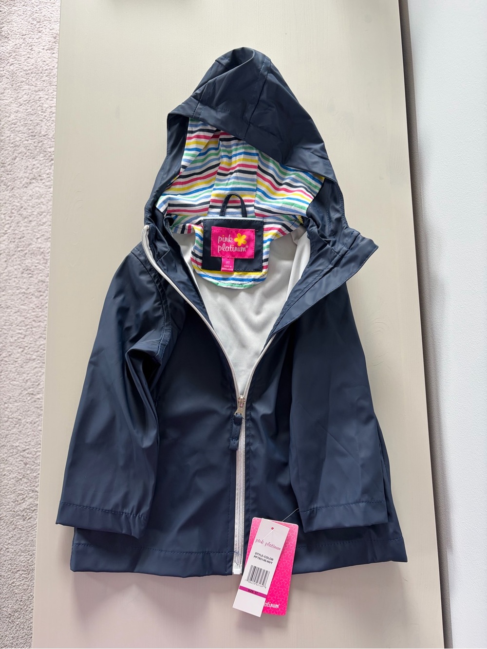 Pink Platinum Girls’ rain coat